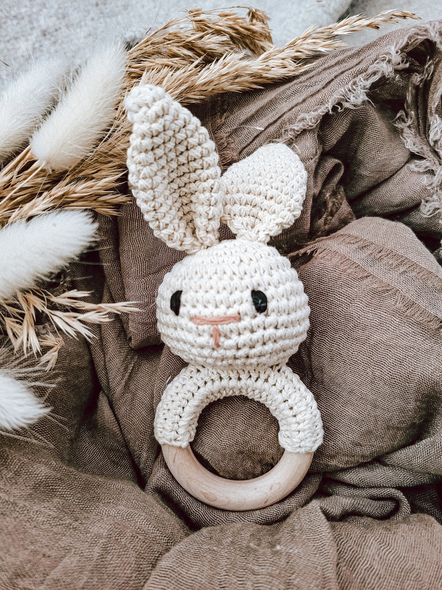 Knitted Bunny Rattle