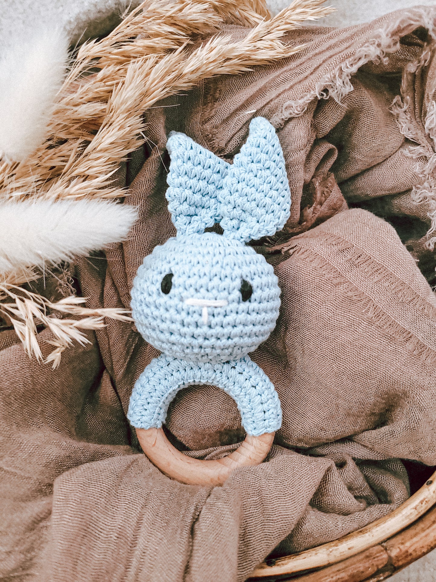 Knitted Bunny Rattle