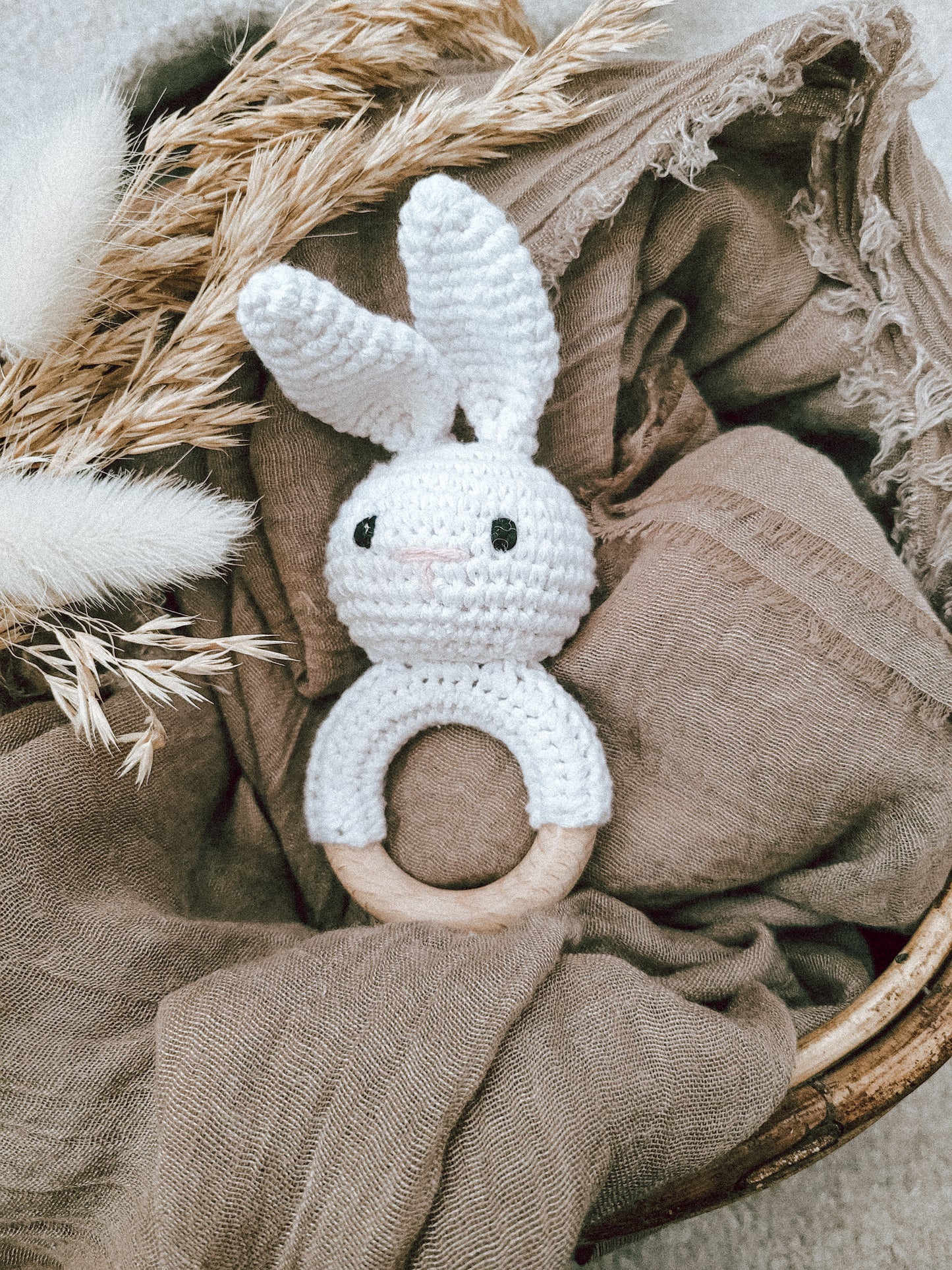 Knitted Bunny Rattle