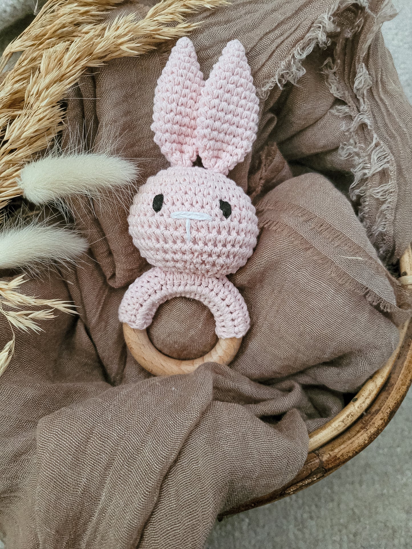 Knitted Bunny Rattle