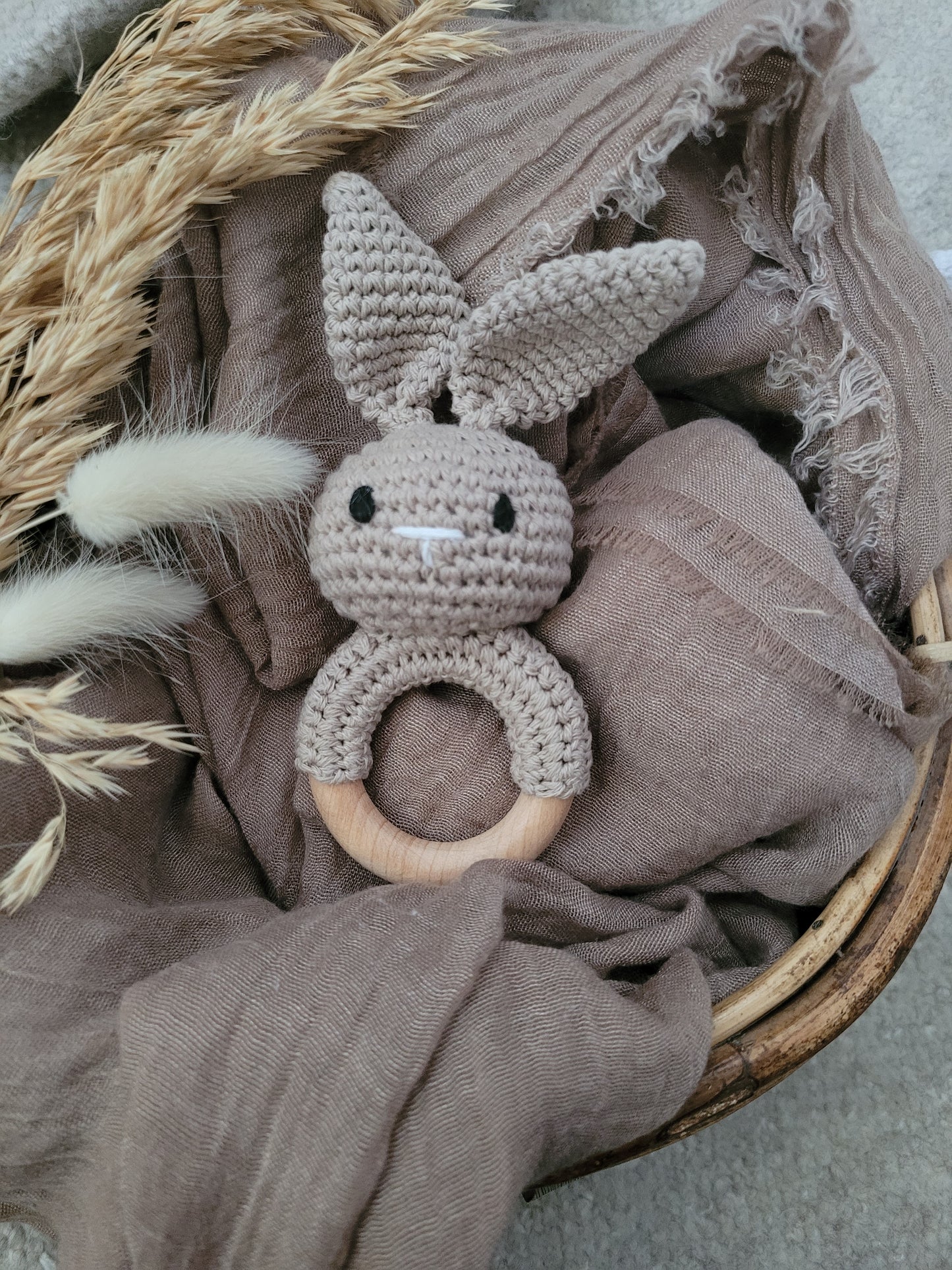 Knitted Bunny Rattle