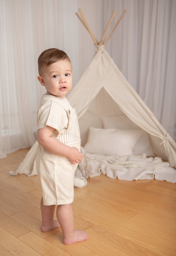 ELIF Linen Overalls