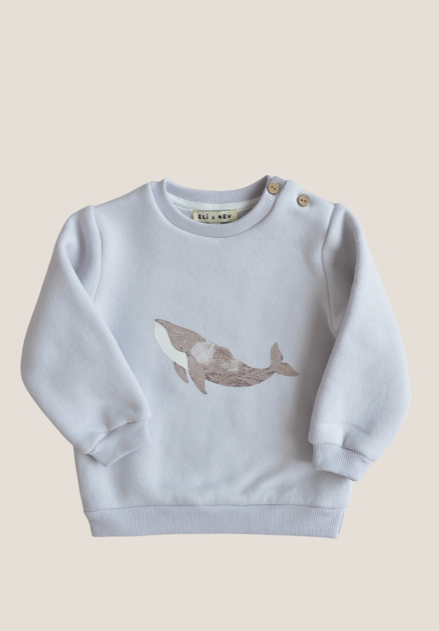 Baby / Kids Sweatshirt - Whale Print