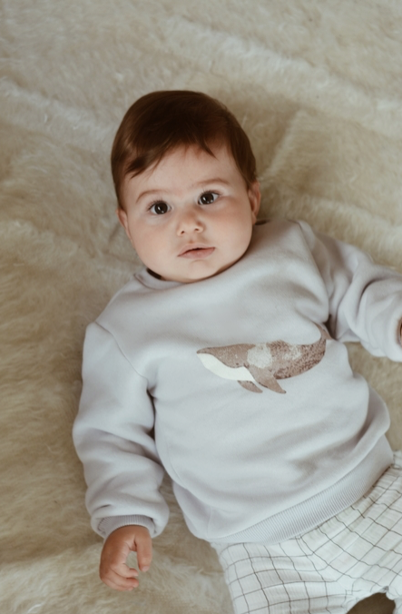 Baby / Kids Sweatshirt - Whale Print