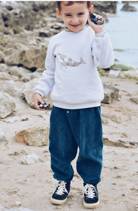 Baby / Kids Sweatshirt - Whale Print