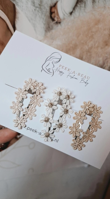 Bohemian Flower Clips