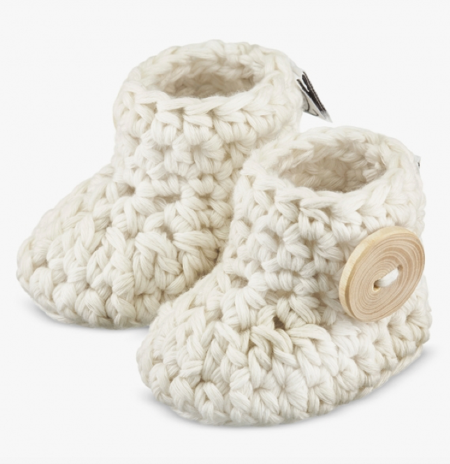 Baby Booties - Cream