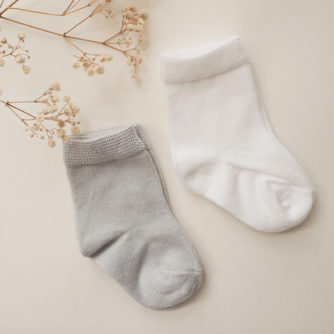 Bamboo Socks 2-pack Grey