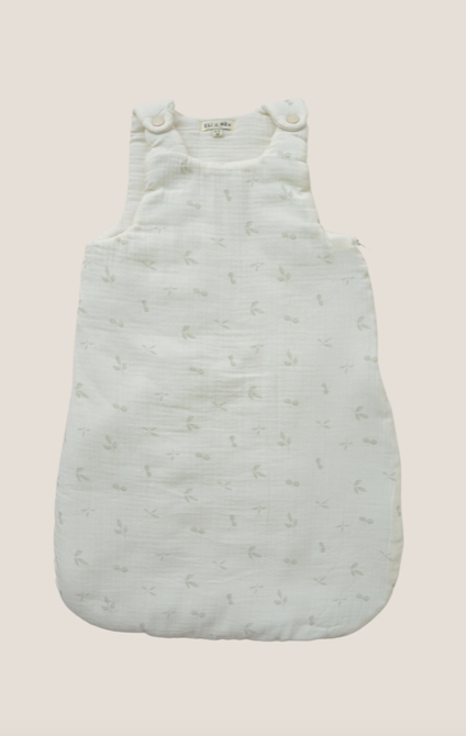 Baby Sleep Sack 100% Cotton Muslin - Leaves