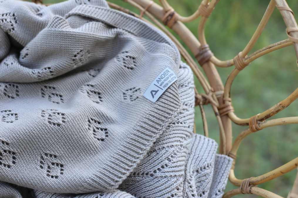 Adelfo - Bamboo and Cotton Blend Knitted Blanket