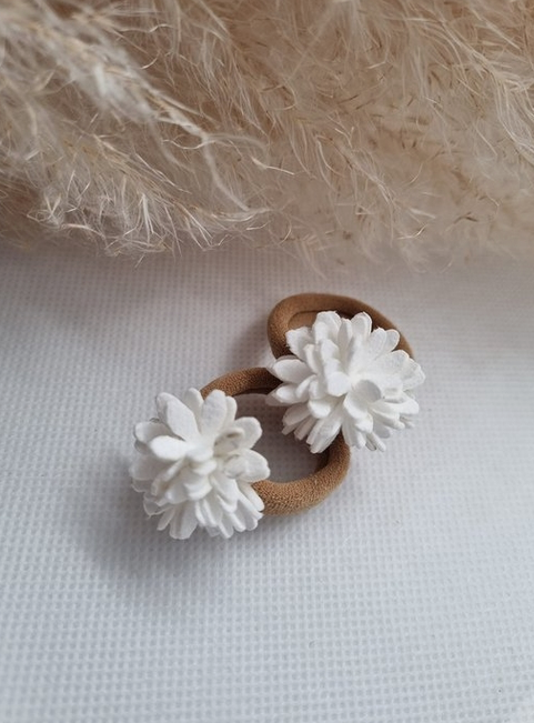 White Flower Hair Band