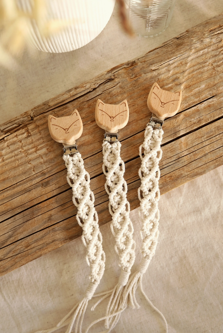 Macrame Pacifier Clip