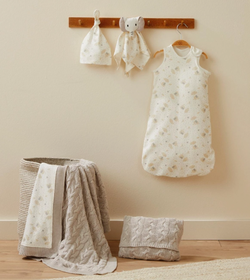 Baby Elephant Sleeping Bag Set – 5 Piece Newborn Set