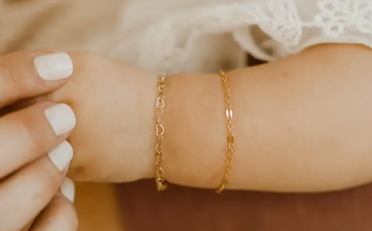 Mommy & Me- Love 14k Gold Bracelet