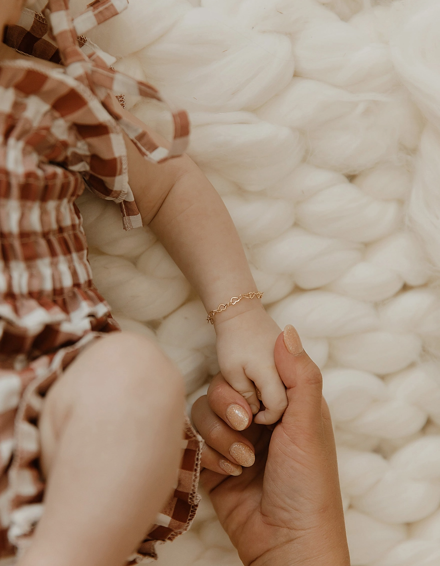 Mommy & Me- Love 14k Gold Bracelet