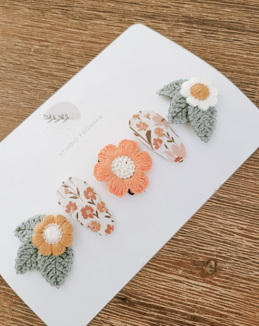 Summer Flower Hair Clips